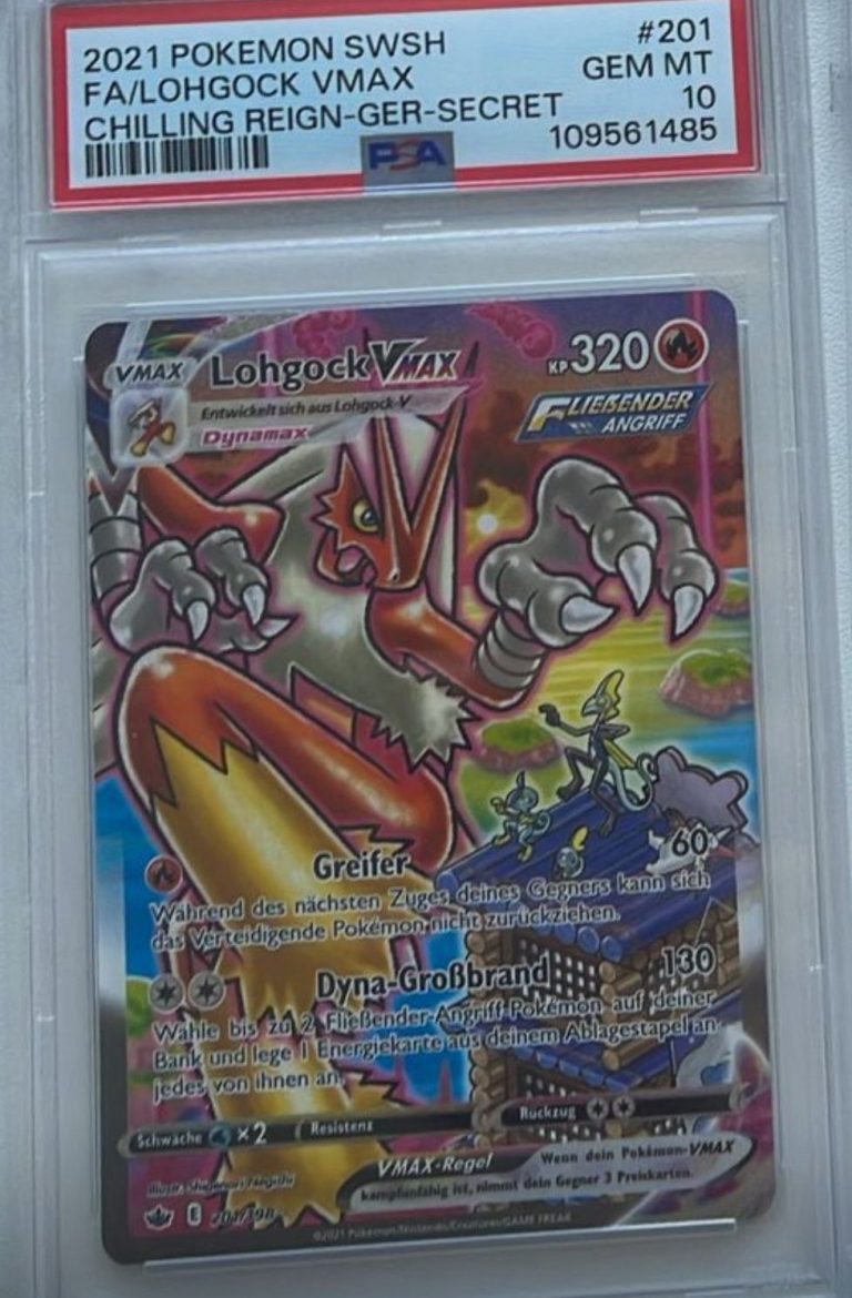 Grading Karte Lohgock VMAX PSA10